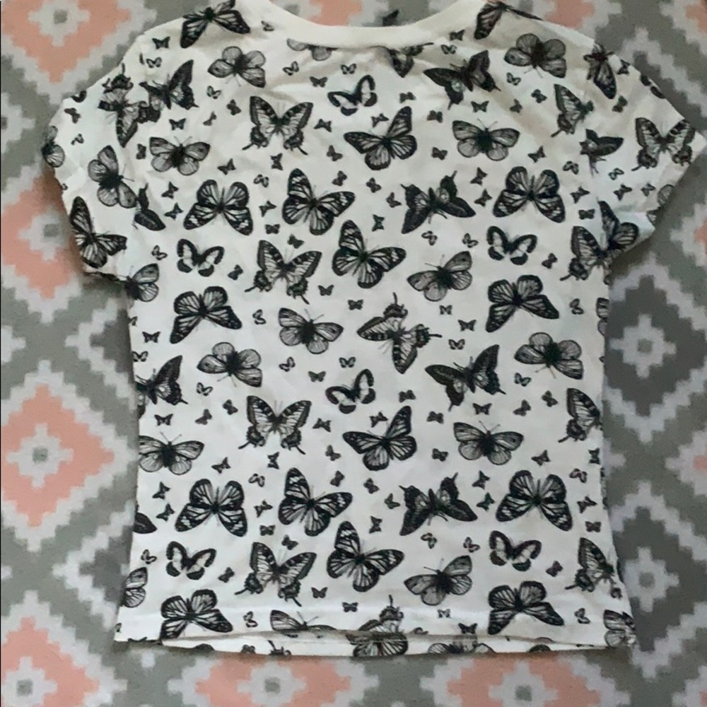 A butterfly shirt